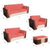 ELITE Upholstered Three-Seater Living Room Sofa - Image 6