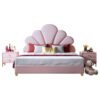 Rose Haven Upholstered Leather Queen Bedframe - Image 3