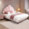 Rose Haven Upholstered Leather Queen Bedframe