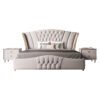Imperial Upholstered Leather King Bedframe Gas Lifting - Image 4