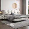 Aurora Upholstered Velvet Queen Bedframe - Image 9