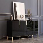 1.5M Throne Sideboard Cabinet - Black