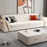 ELITE Upholstered Three-Seater Living Room Sofa