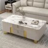 1.3M Goddess Solid Marble Stone Coffee Table - Image 8
