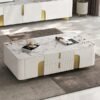 1.3M Goddess Solid Marble Stone Coffee Table - Image 6