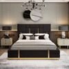 King Size Bed Symmetric (Black)