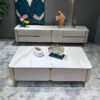 1.3M Elysia Solid Marble Stone Coffee Table - Image 7