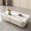 1.3M Elysia Solid Marble Stone Coffee Table
