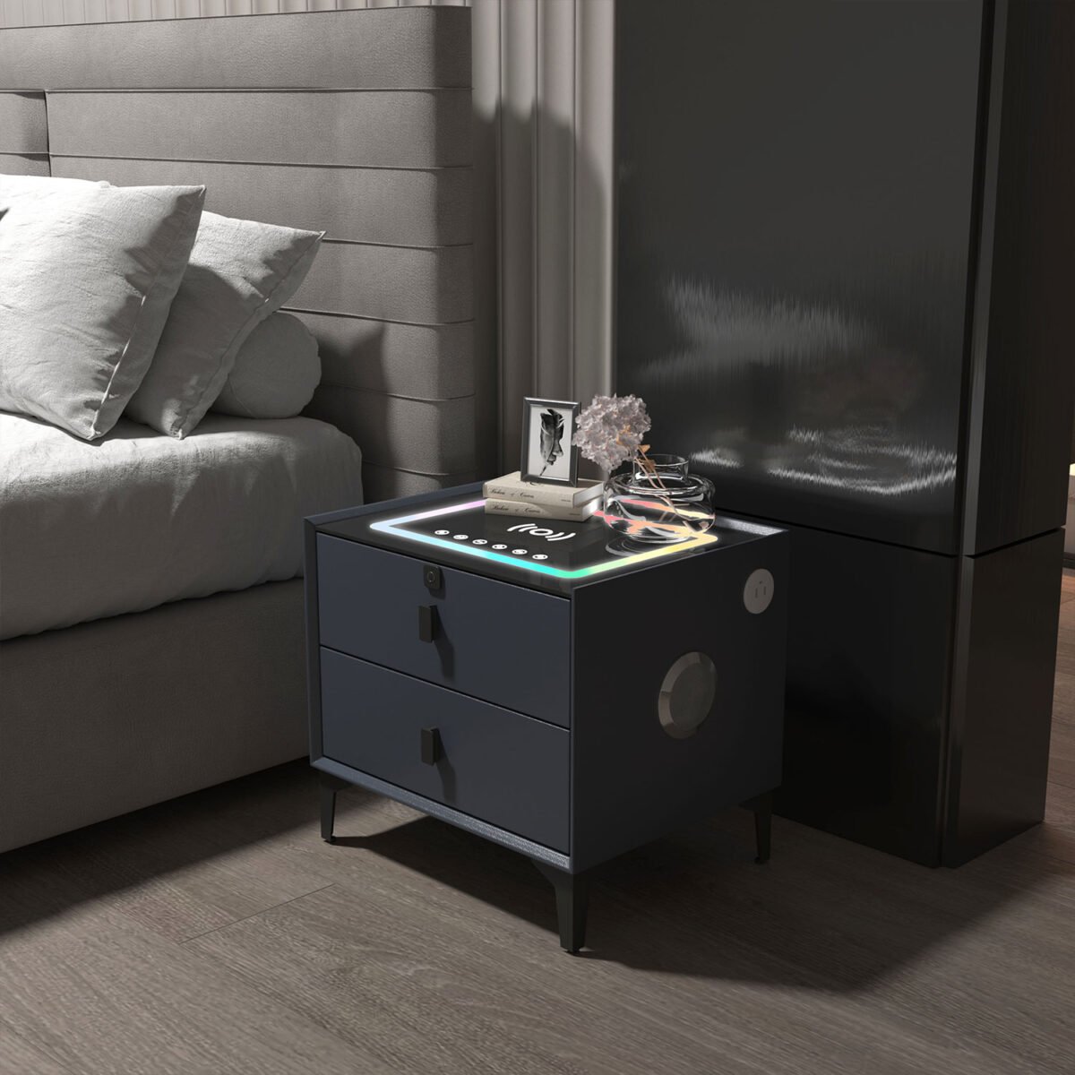 Vault Smart Side Table with Bluetooth Speaker - Image 2