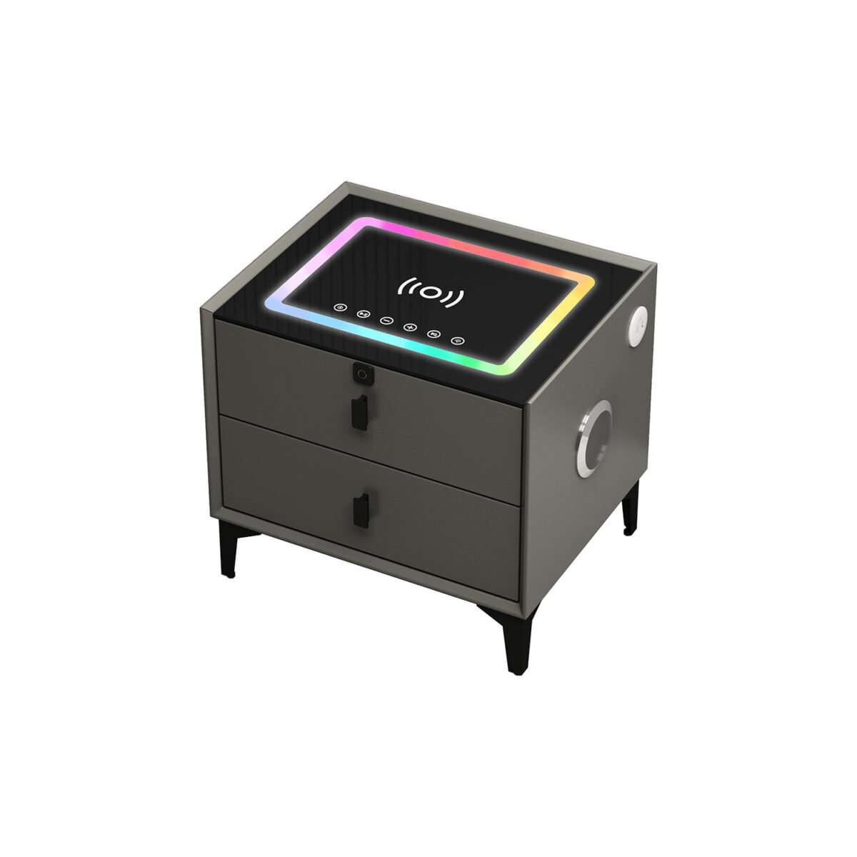 Travis Smart Side Table with Bluetooth Speaker - Image 4