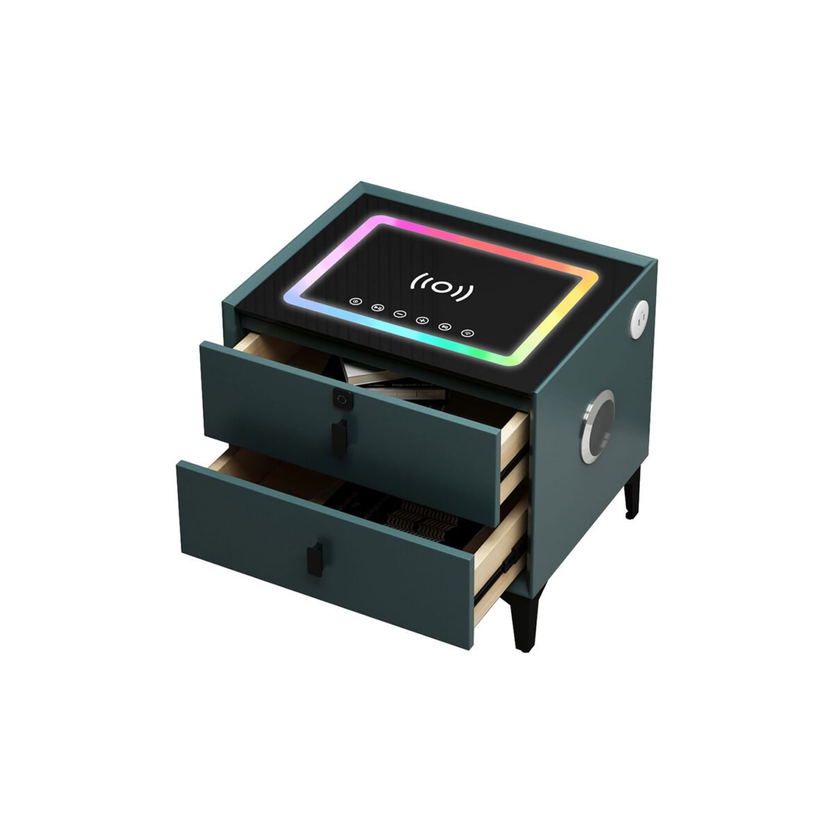 Emerald Smart Side Table with Bluetooth Speaker - Image 3