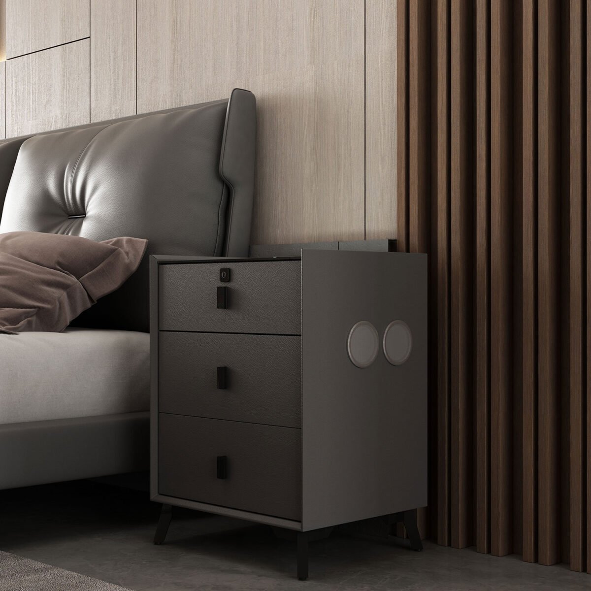 Nova Smart Side Table with Bluetooth Speaker - Image 3