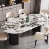 2M Anya Solid Marble Stone Dining Table