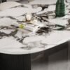 2M Anya Solid Marble Stone Dining Table - Image 4