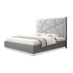 Opalite Queen Bed with LED Lights and Storage