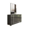 Onyx Queen Size 6 Piece Bedroom Suite Set with LED Storage - Image 5