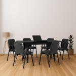 1.95M Werner Extendable Dining Table with 6 Missie Chairs Set