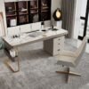 1.8M Manhattan Solid Marble Stone Working Desk - Image 2