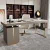 1.8M Manhattan Solid Marble Stone Working Desk - Image 4
