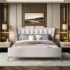 Sweet Night King Upholstered Leather Gas Lifting Bedframe - Image 5