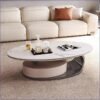 Opulent Silver Marble Coffee Table - Image 5