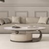 Opulent Silver Marble Coffee Table