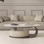 Opulent Silver Marble Coffee Table