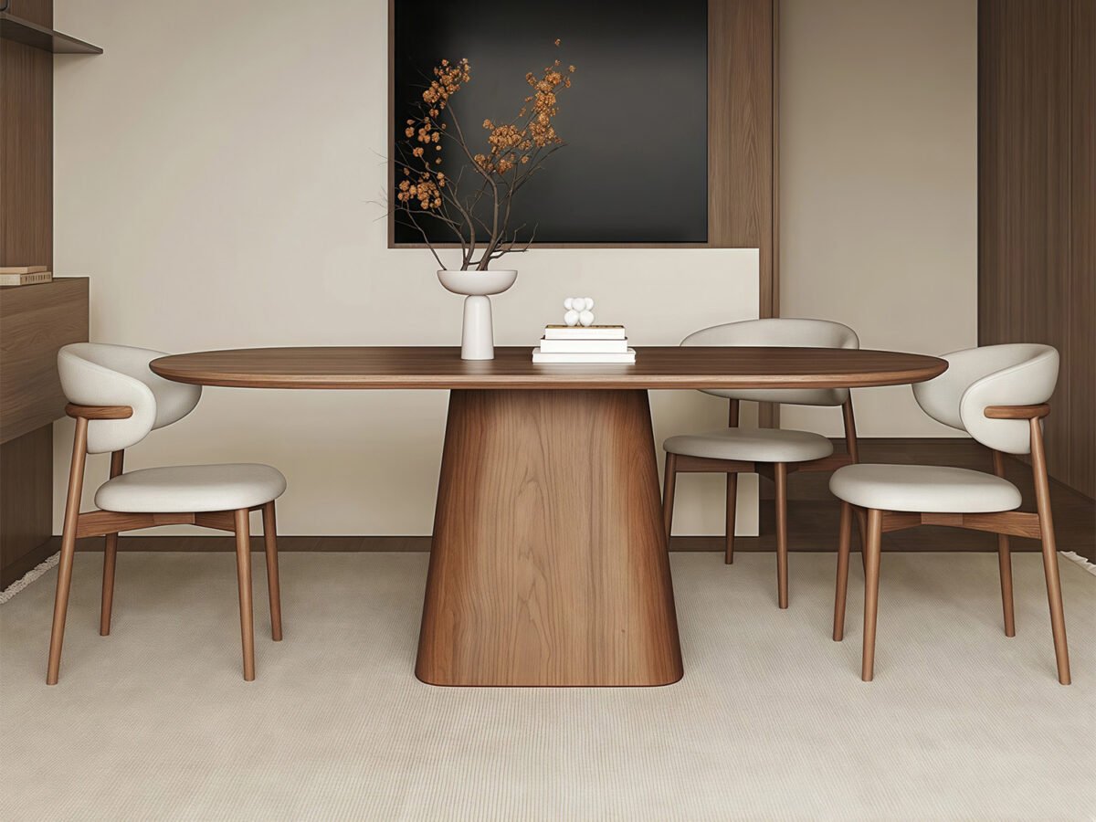 ANYA Leather Dining Chair - Cocoa - Image 9