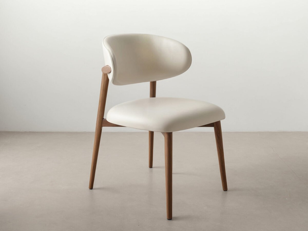 ANYA Leather Dining Chair - Cocoa - Image 2