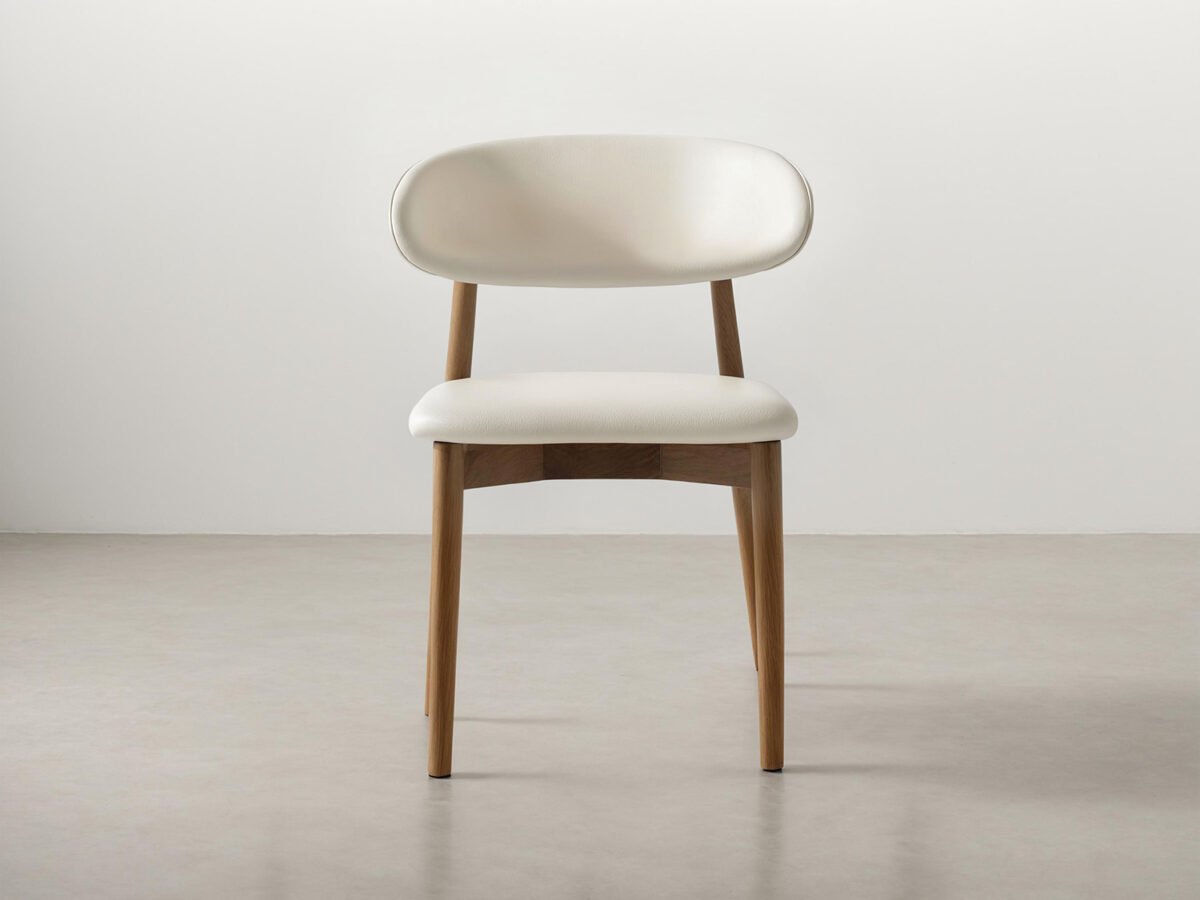 ANYA Leather Dining Chair - Cocoa - Image 3