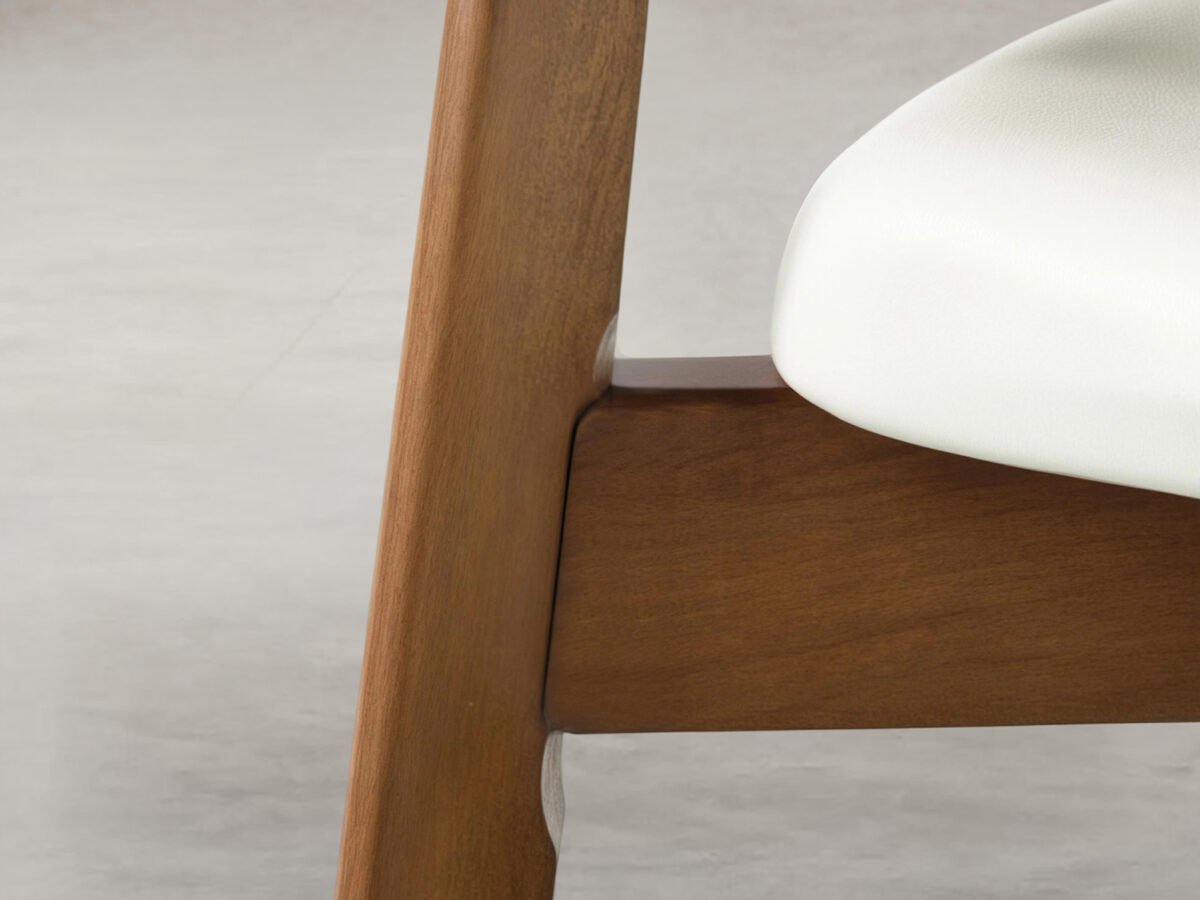 ANYA Leather Dining Chair - Cocoa - Image 7