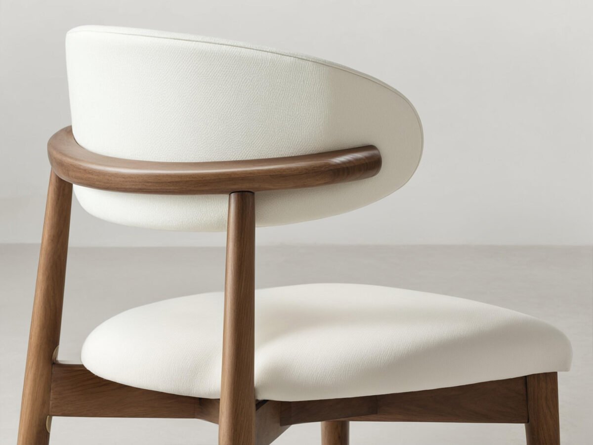 ANYA Leather Dining Chair - Cocoa - Image 8