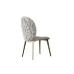 SAFARI Leather Dining Chair - Ecru