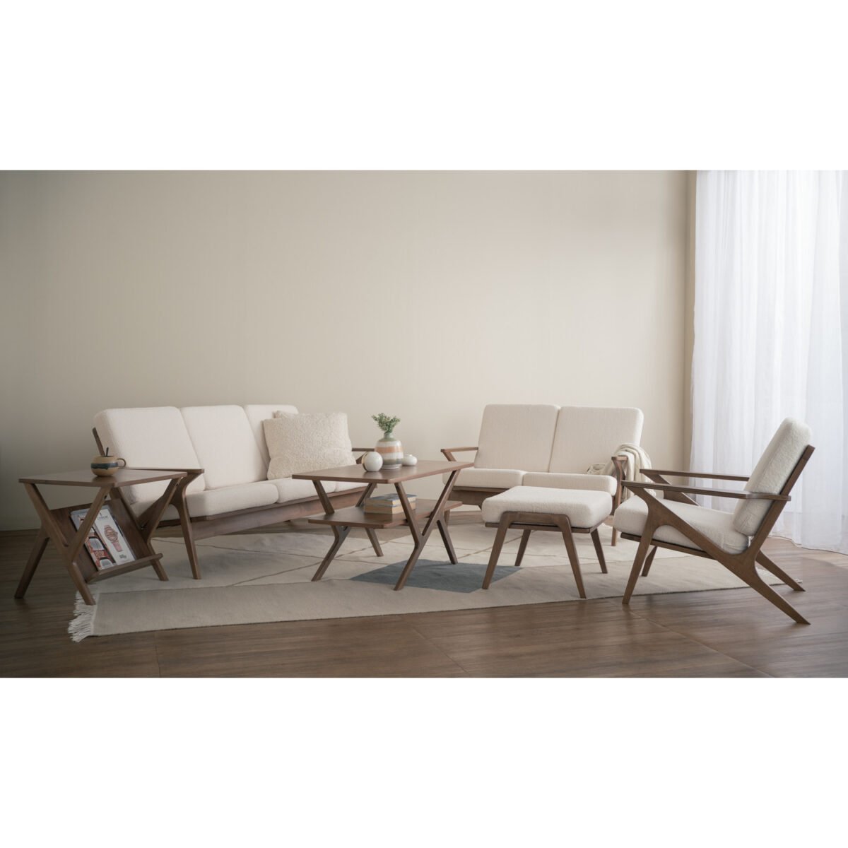 ASTON 3 Seater Sofa - Teddy Vanilla - Image 4