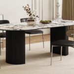 1.8M Anya Solid Marble Stone Dining Table