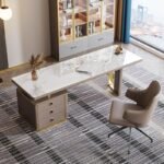 1.8M Georgia Marble Office Desk