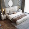 Prime Upholstered Leather King Size Bedframe - Image 2