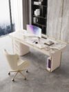 1.8M Beverly Marble Office Desk