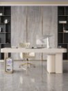 1.8M Beverly Marble Office Desk - Image 6