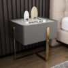Riyadh Leather Nightstand Side Table