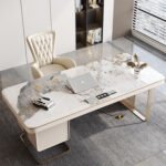 1.8M Sydney Marble Office Desk