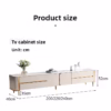 2.4M Elysia Solid Marble Stone TV Stand - Image 4