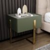 Riyadh Leather Nightstand Side Table - Image 4
