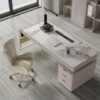 1.8M Chicago Marble Office Desk - Image 3