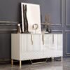 1.5M Throne Sideboard Cabinet - White