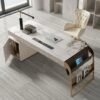 1.8M Chicago Marble Office Desk - Image 2