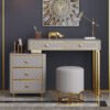 Juliette 3 Piece Marble Top Leather Vanity Set - Image 4
