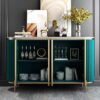 1.5M Verti Marble Top Sideboard - Emerald - Image 3
