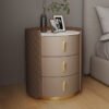 Luxora Leather Marble Top Nightstand - Image 4