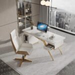 1.8M Melbourne Marble Office Desk